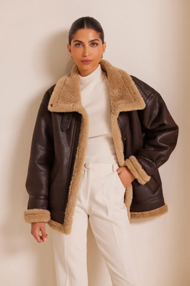 Jacket δερματίνη NASSIA - M 3