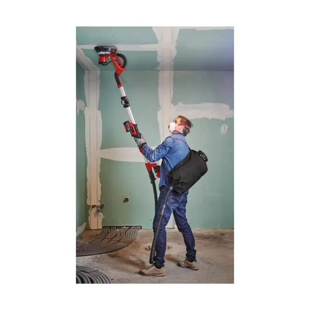 Einhell TE-DW 18/225 Li - Solo - Τηλεσκοπικό Τριβείο Γυψοσανίδας και Μπετού Μπαταρίας με Δυνατότητα Αναρρόφησης Σκόνης (4259990) 2
