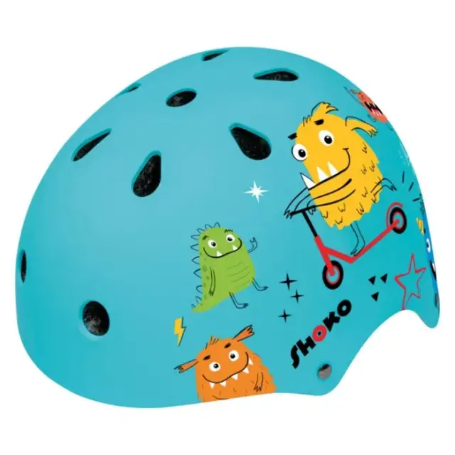 As Company Shoko Παιδικό Κράνος με Φως Minty Monsters