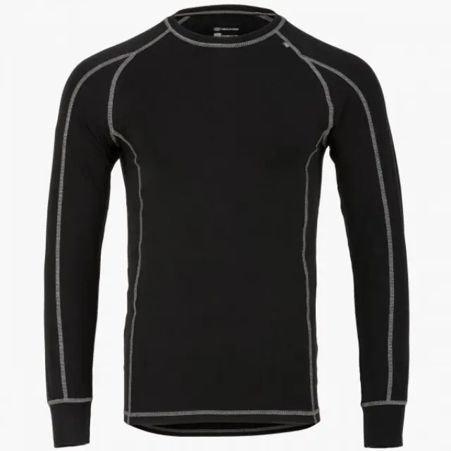 Μπλούζα Ισοθερμική Ανδρική HIGHLANDER BAMBOO BASE LAYER LONG SLEEVE TOP MENS Μαύρο Μεγ. XXL