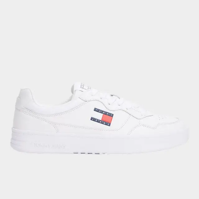 Tommy Hilfiger - Ανδρικά Sneakers Cupsole Leather Ess EM0EM01443-YBR Λευκό - 46