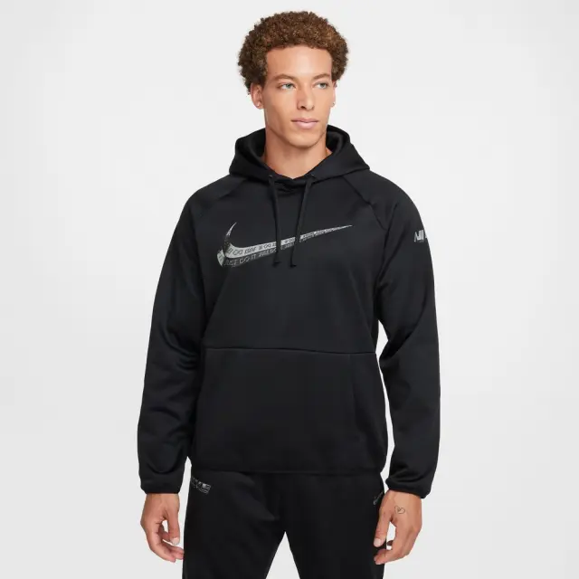 Nike Therma-FIT Hoodie (FZ1060-010) - Μαύρο - S
