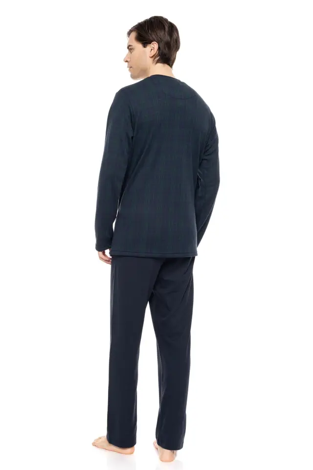 W-M712 - Type - PYJAMA JACQUARD GREEN PLAID - M 3