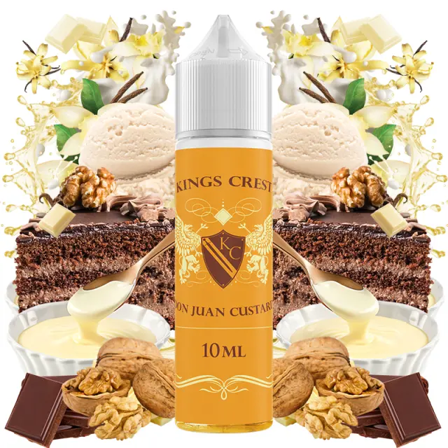 Don Juan Custard 10ml (60ml) - Kings Crest Flavorshots