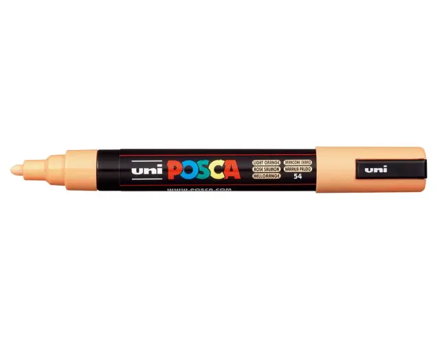 Μαρκαδόρος Σχεδίου Uni Posca PC-5M Medium με πάχος μύτης 1.8-2.5mm - Light OrangePC-5M(E) - AN-ΠOPT