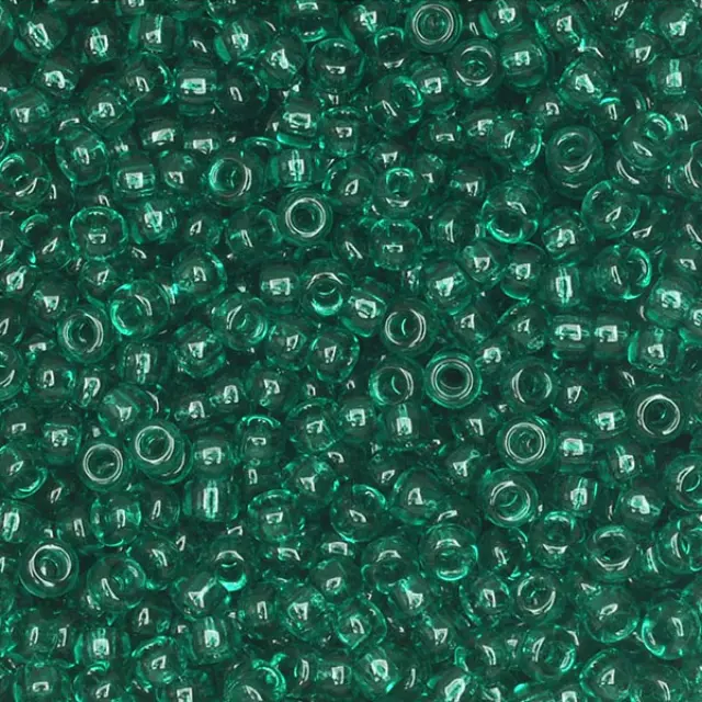 Χάντρα Miyuki Round Rocailles 8/0 - 147- Transparent Emerald ~25gr