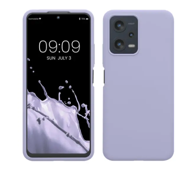 KW Θήκη Rubberized Back Cover Σιλικόνης για Xiaomi Redmi Note 12 5G / POCO X5 5G - Lavender