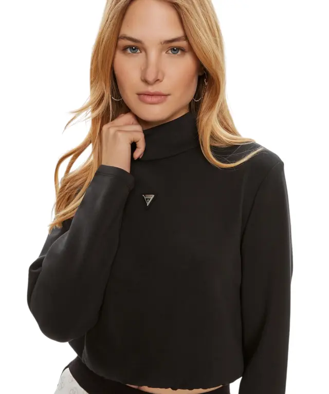 Guess - Γυναικείο Φούτερ Olympe Regular Fit V4YQ05KCAY2-JBLK Μαύρο - L 3
