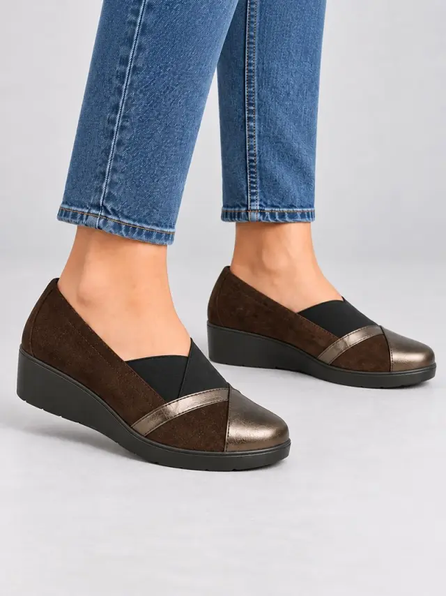 Imac Μοκασίνια-Loafers Γυναικείο δέρμα Nubuck/δέρμα Καφέ IMA/205240N T/MORO - 38 2