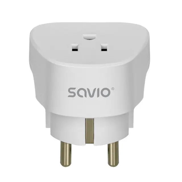 SAVIO AP-01 Travel Adapter, US socket – EU plug