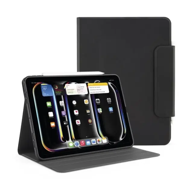 Pipetto Origami No5 Rotating Folio Case, black - iPad Pro 11 (2024,2025)