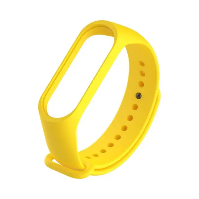 Λουράκι Σιλικόνης Για Xiaomi Mi Band 3 / Mi Smart Band 4 Κίτρινο