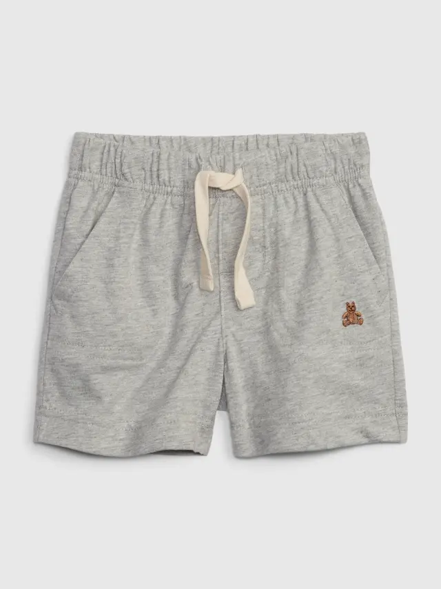 Βρεφικό 100% Οργανικό Βαμβάκι Mix and Match Pull-On Σορτς light heather grey - 12-18M