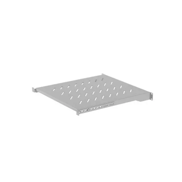 Lanberg 19" Fixed Shelf 1U 483X500mm Max Load Capacity 25KG Gray (AK-1005-S)