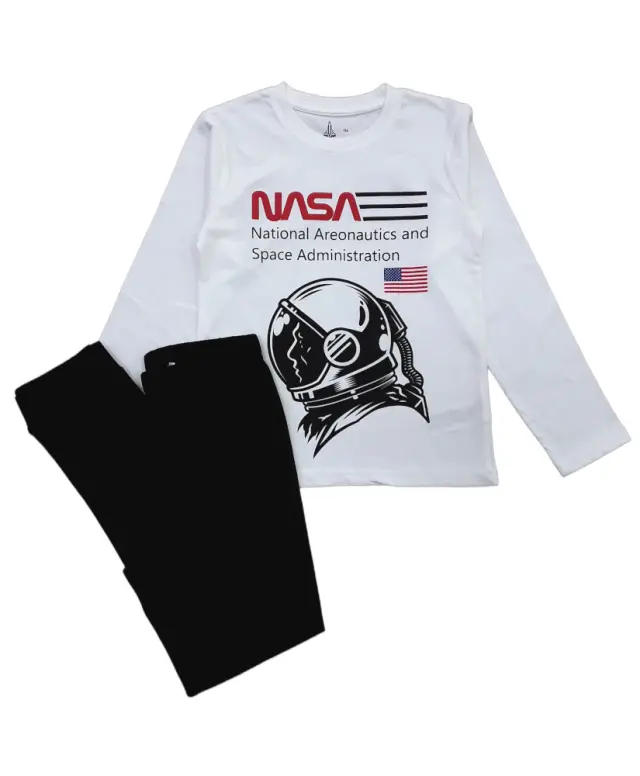 Πιτζάμα Μακρυμάνικη Nasa Black 80202570006 - 8-9 Y (134cm)