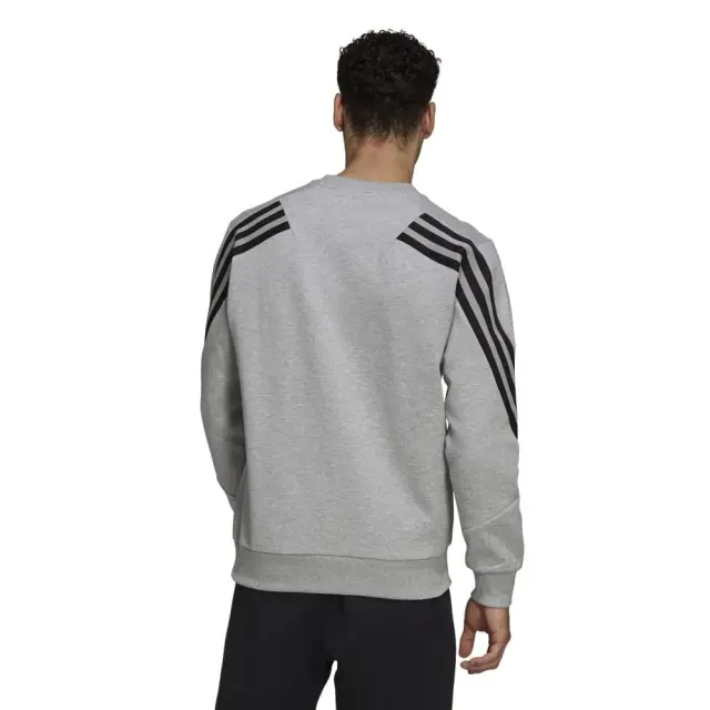 adidas Sportswear Future Three Stripes Crew (HB1418-Grey) - Γκρί - XL 2