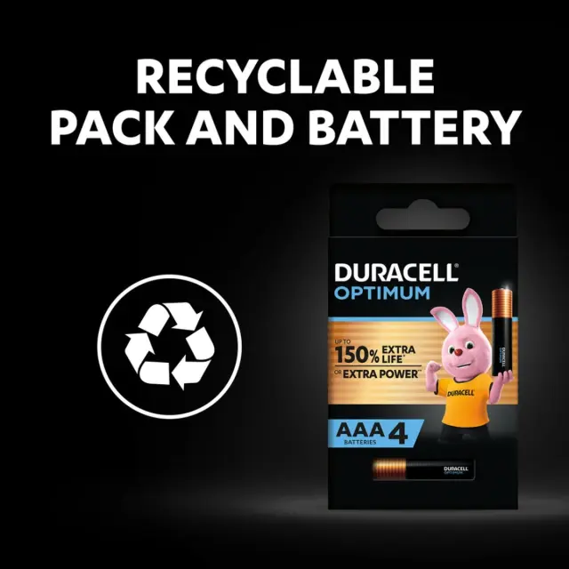 Duracell Optimum Μπαταρία MN2400 LR6 AAA (4τμχ) 01.001.0115 2