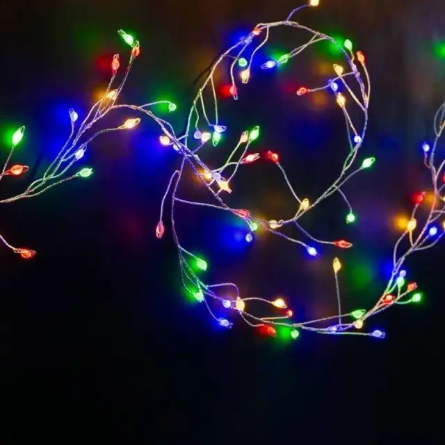 Χριστουγεννιάτικα Λαμπάκια Πρίζας LED RGB Χρώμα σε Κουλούρα με Τηλεχειριστήριο 500L 20m - Christmas atmosphere light string RGB light 041067 3