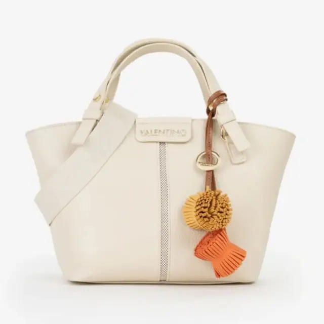Valentino Bags - Γυναικεία Τσάντα Ώμου Hybris Re Tote Bag VBS9OV04-991 Εκρού
