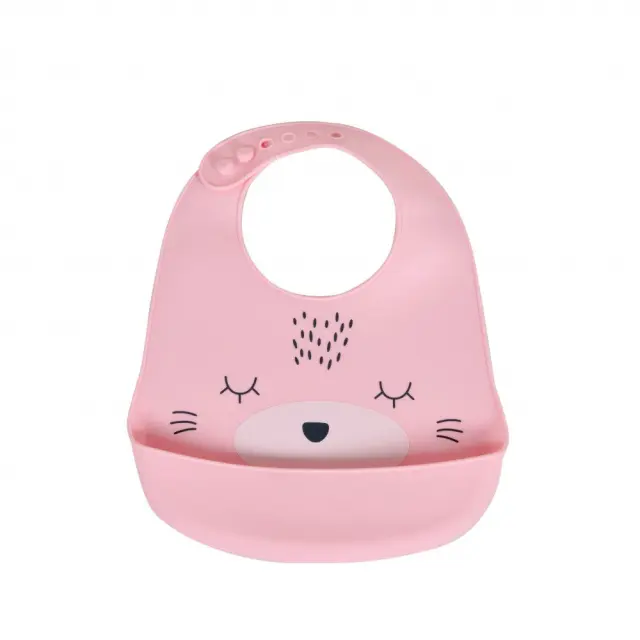 Cangaroo Oscar Βρεφική Σαλιάρα Σιλικόνης Pink 2
