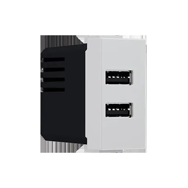 MODYS ΠΡΙΖΑ ΤΡΟΦΟΔΟΣΙΑΣ ΙΒΟΥΑΡ USB ΦΟΡΤΙΣΤΗΣ 2XUSB 5VDC 2X1.2A IP20 / 10101412823