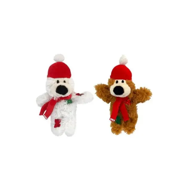 Kong Holiday Softies Bear Χριστουγεννιάτικο Παιχνίδι Γάτας (16cm) Μονόχρωμο