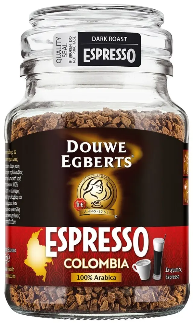Douwe Egberts Στιγμιαίος Καφές Espresso Colombia 95g