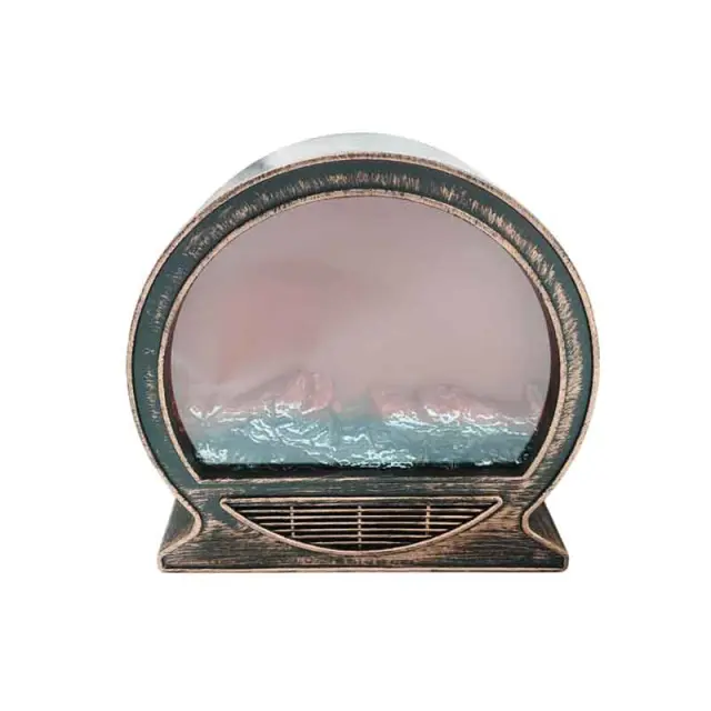 Διακοσμητικό LED Τζάκι Στρογγυλό 31cm – Round LED Fireplace Lantern 094018 2
