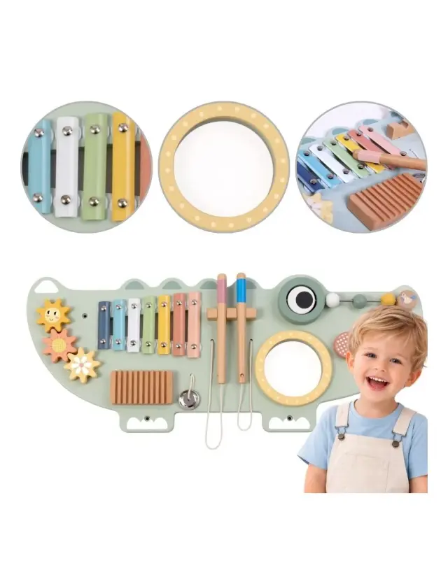 Tooky Toy Ξύλινος Πίνακας Δραστηριοτήτων Κροκόδειλος
