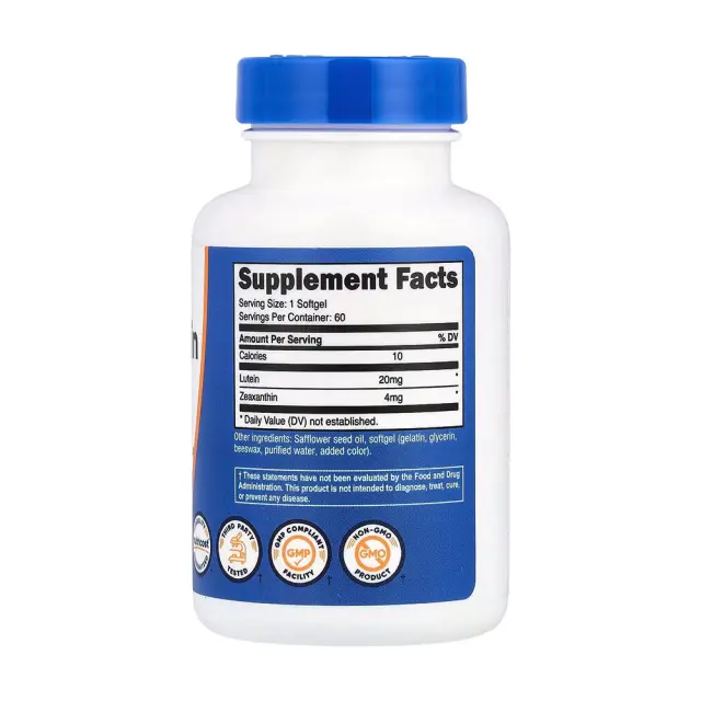 Nutricost Zeaxanthin (with Lutein) 2