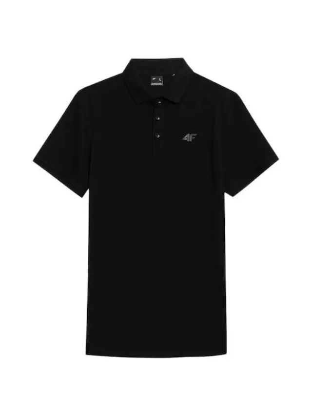 4F T-shirt Polo Black 4FWSS24TPTSM130-20S