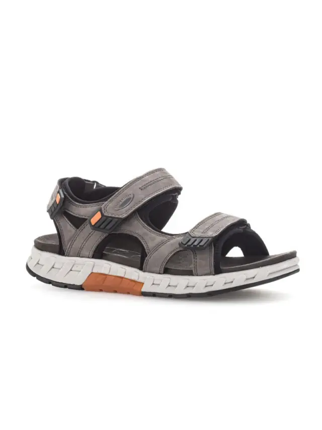 Pius Gabor Πέδιλα Ανδρικό δέρμα Nubuck Γκρί PGA/800410 05-ROCK 2
