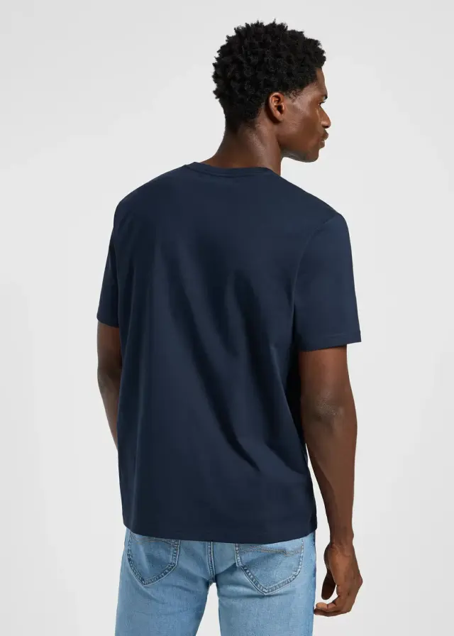 Lee - Ανδρικό T-shirt Subtle Logo Tee 112365456 Μπλε Ναυτικό - 2XL 2