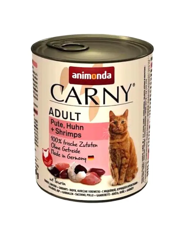 Animonda Carny Cat Adult Πατέ Με Γαλοπούλα, Κοτόπουλο & Γαρίδες 800gr Μονόχρωμο
