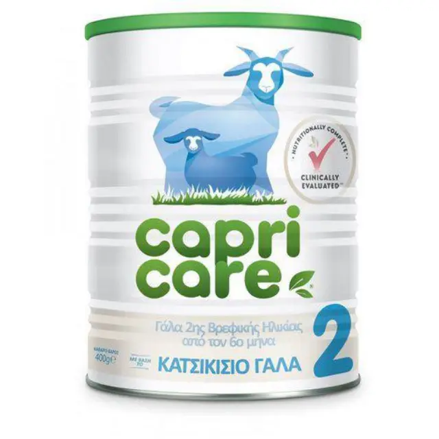 Capricare 2 6-12m Κατσικίσιο Γάλα 2ης Βρεφικής Ηλικίας από τον 6ο έως τον 12ο Μήνα, 400gr