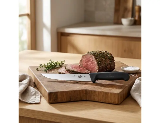 Μαχαίρι carving Victorinox Fibrox με μήκος λεπίδας 18cm - Black5.2803.18