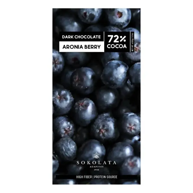 Agapitos Chocolate Aronia Berry & 70% Dark 100gr