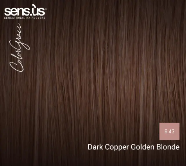Sensus Color Grace M3K 6.43 Dark Copper Golden Blonde 100ml - (μόνιμη βαφή ξανθό χάλκινο σκούρο ντορέ) 2