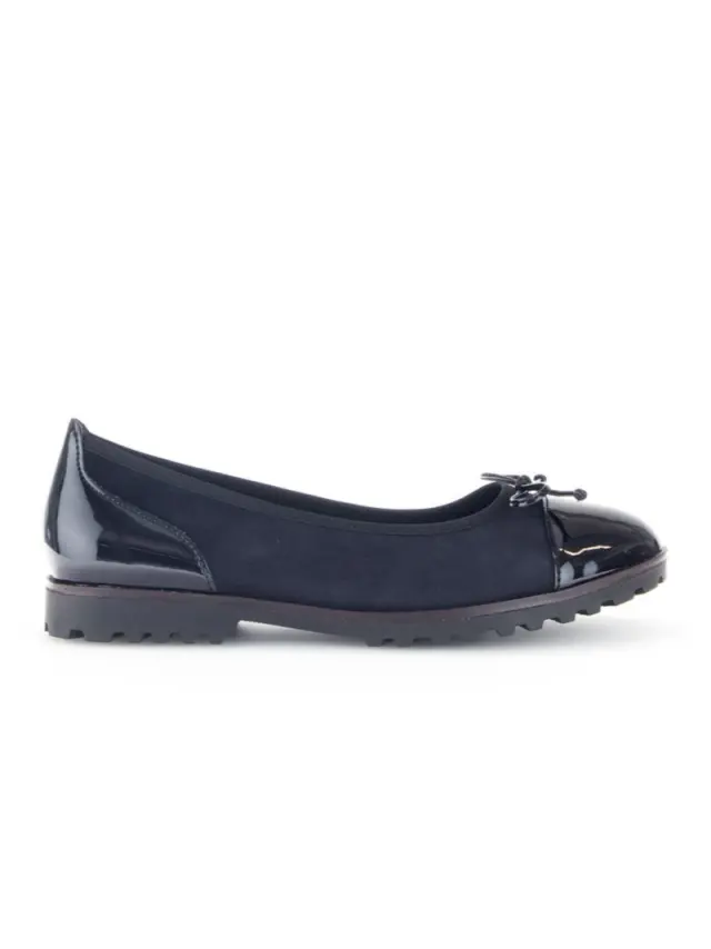 Gabor Μπαλαρίνες Γυναικείο δέρμα Nubuck/HT Μπλέ GAB/74100 002-D/BLUE - 36 3