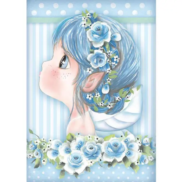 Stamperia Ριζόχαρτο για Decoupage - Light Blue Fairy - A4
