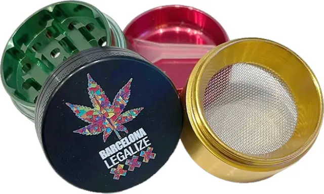Grinder Τρίφτης Αλουμινίου 40mm Barcelona Legalize - 4 Parts 2