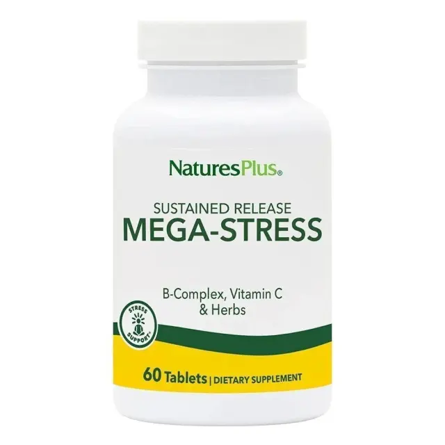 Nature's Plus Mega-Stress Complex Συμπλήρωμα για το Άγχος 60 ταμπλέτες