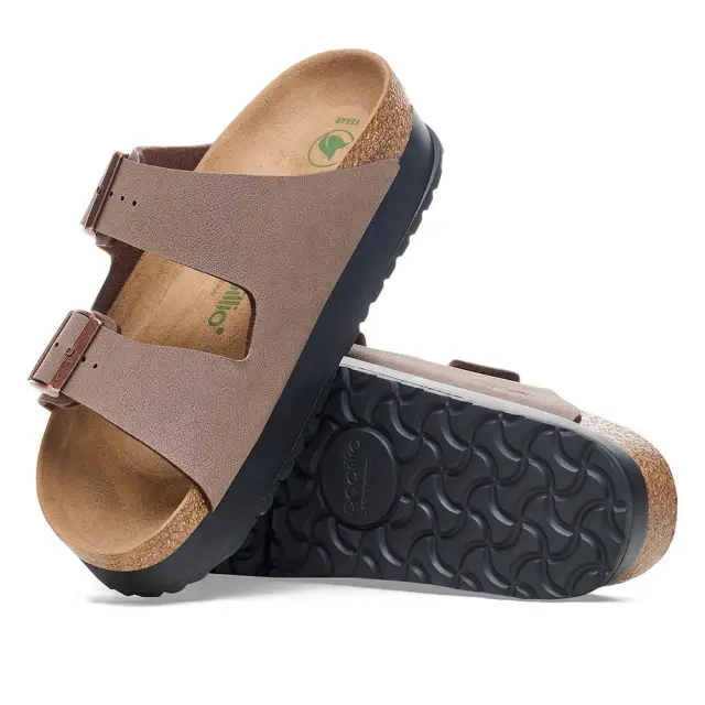 Γυναικείες Ανατομικές Παντόφλες Birkenstock Arizona Pap Platform Flex 1027417 Mocca Narrow Fit Καφέ - 37 3