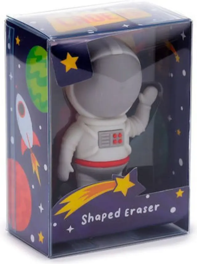 Puckator Γόμα σε κουτί / Figure Eraser in a mini Box: Space Cadet (4 σχέδια) Γκρι Αστροναύτης