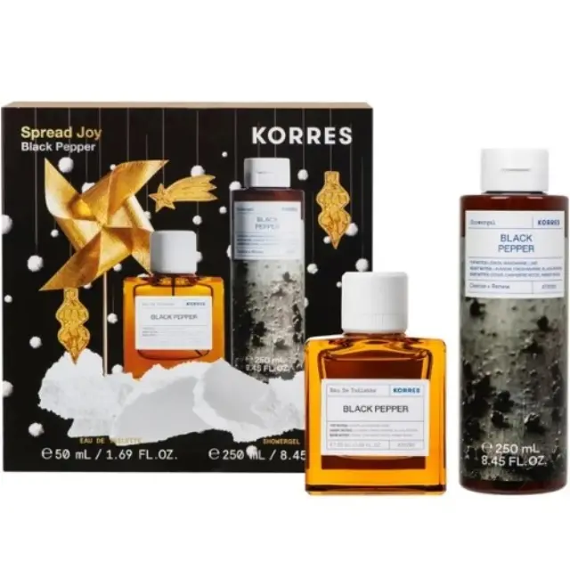 Set Spread Joy με Black Pepper Eau De Toilette Ανδρικό Άρωμα 50ml & Black Pepper Showergel Ανδρικό Αφρόλουτρο 250ml 1τμχ