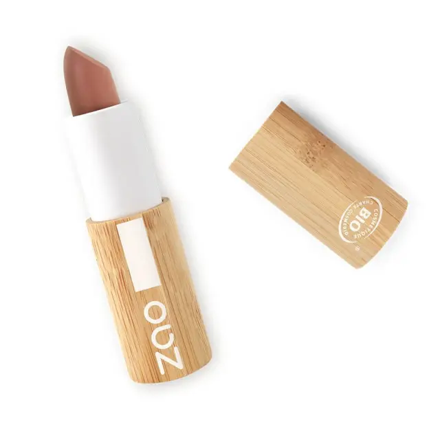 Zao Organic Cocoon Lipstick – Βιολογικό Ενυδατικό Κραγιόν με Ρόδι & Βούτυρο Καριτέ - 416 Nude-Brownish pink