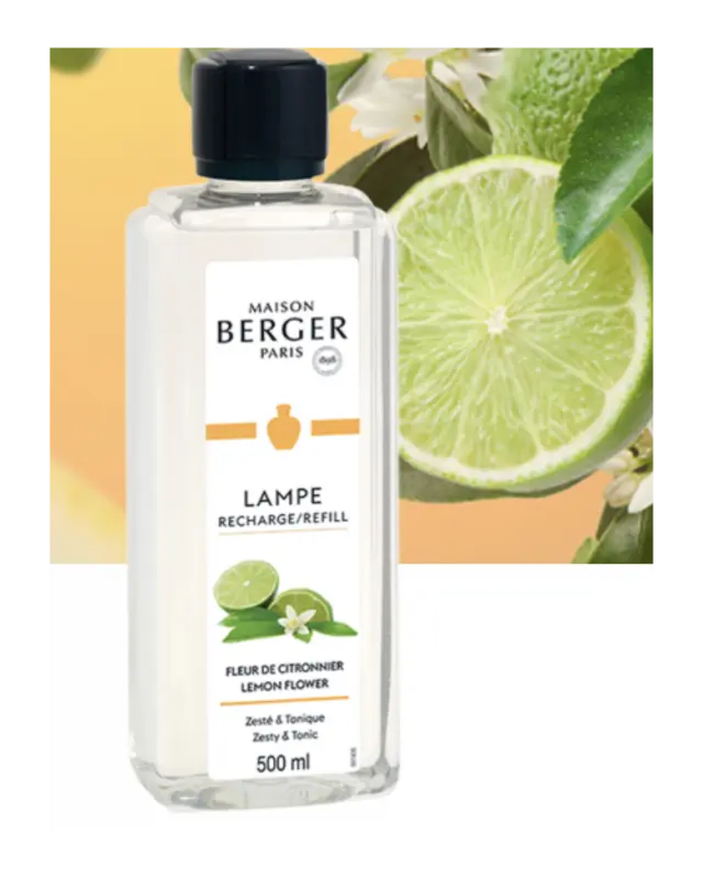 Maison Berger Paris Lampe Berger Refiil Υγρό Αναπλήρωσης Καταλυτικής Λάμπας Lemon Blossom 500ml 3