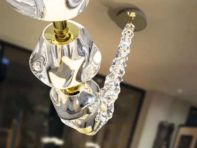 Zaria II 21L 448796 GOLD/CLEAR φωτιστικό κρεμαστό Χρυσό 3