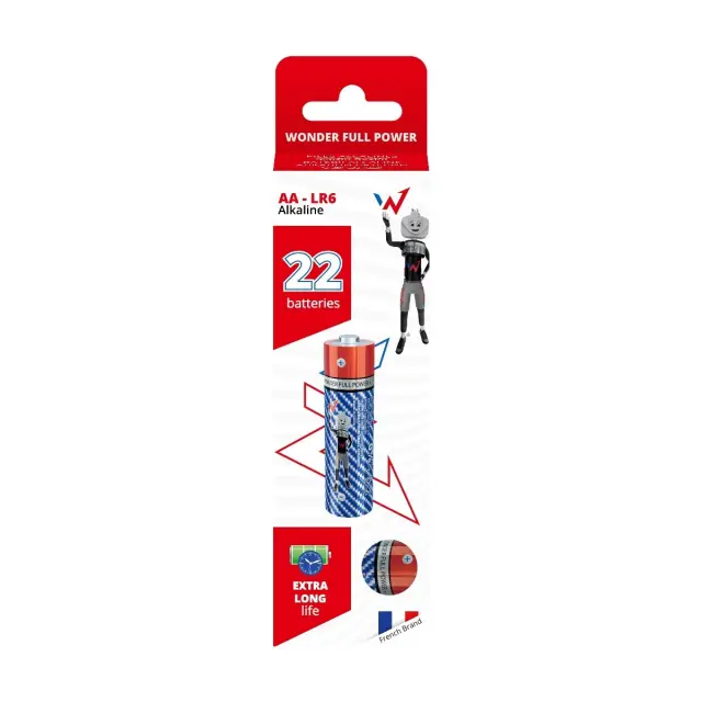 Μπαταρία Αλκαλική Wonder Full Power LR6 size AA 1.5V Τεμ. 22