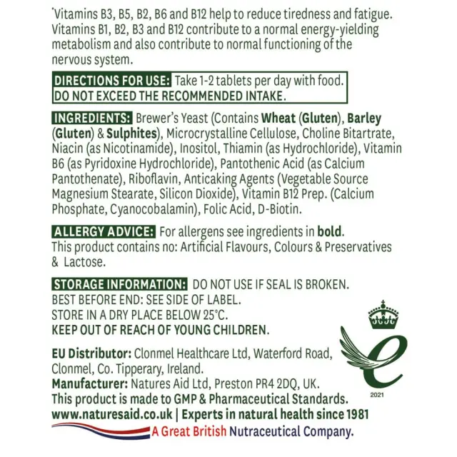 Natures Aid Vitamin B Complex 2